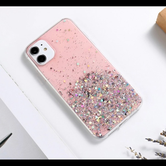iPhone 12 pro max glitter pink clear - Picture 2 of 7